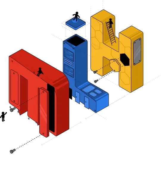 MLH isometric hero illustration